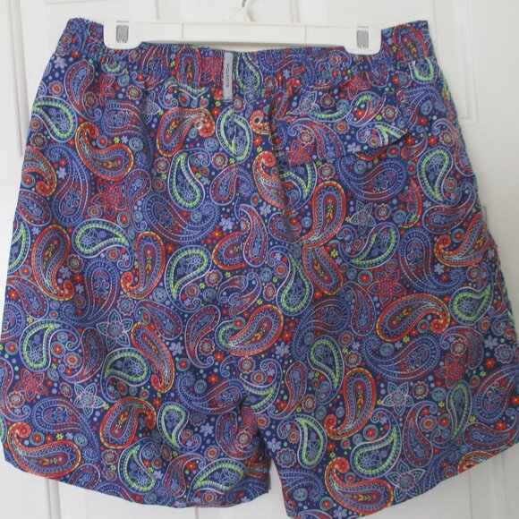 Bugatchi Uomo Mens Multicolor Paisley Drawstring Swim Trunk NWOT - 34W-38W or L - Picture 5 of 6